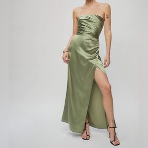 NWT Reformation Barrow Silk Maxi Dress